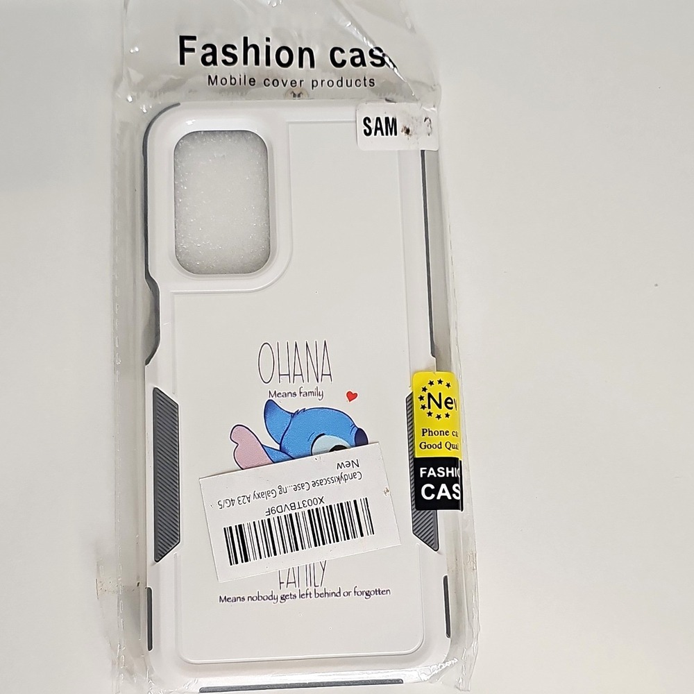 Stitch OHANA Shockproof Back Case White/Gray for Galaxy A34 5G